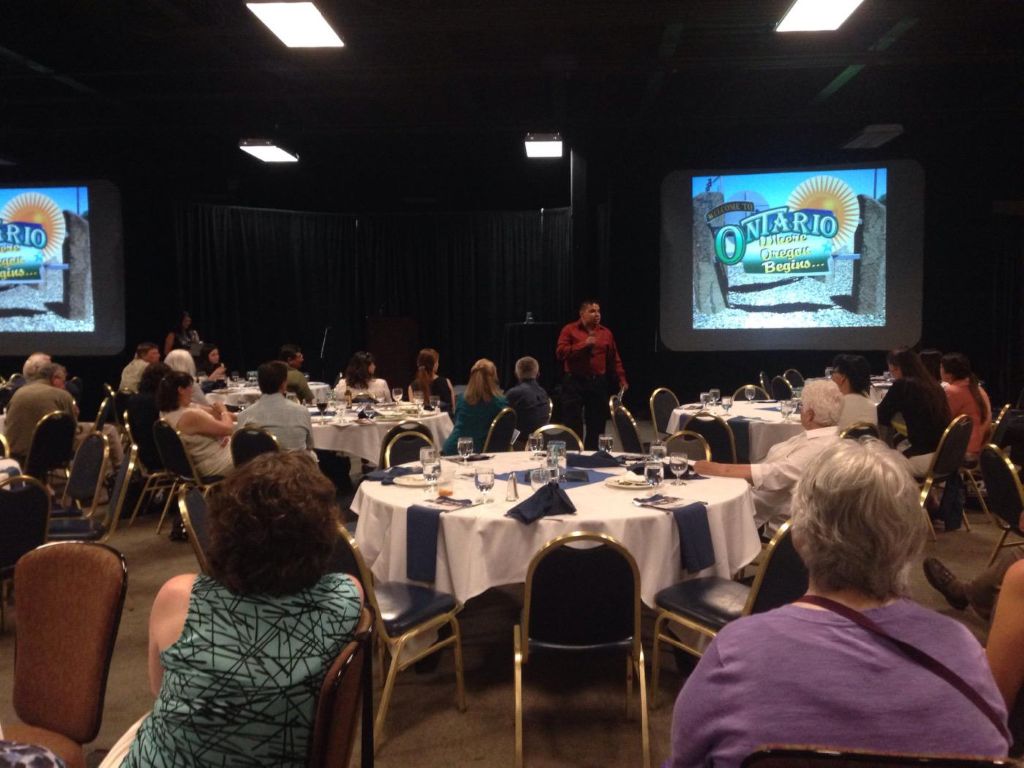 Community stakeholders gathered at a Four Rivers Healthy Community summit